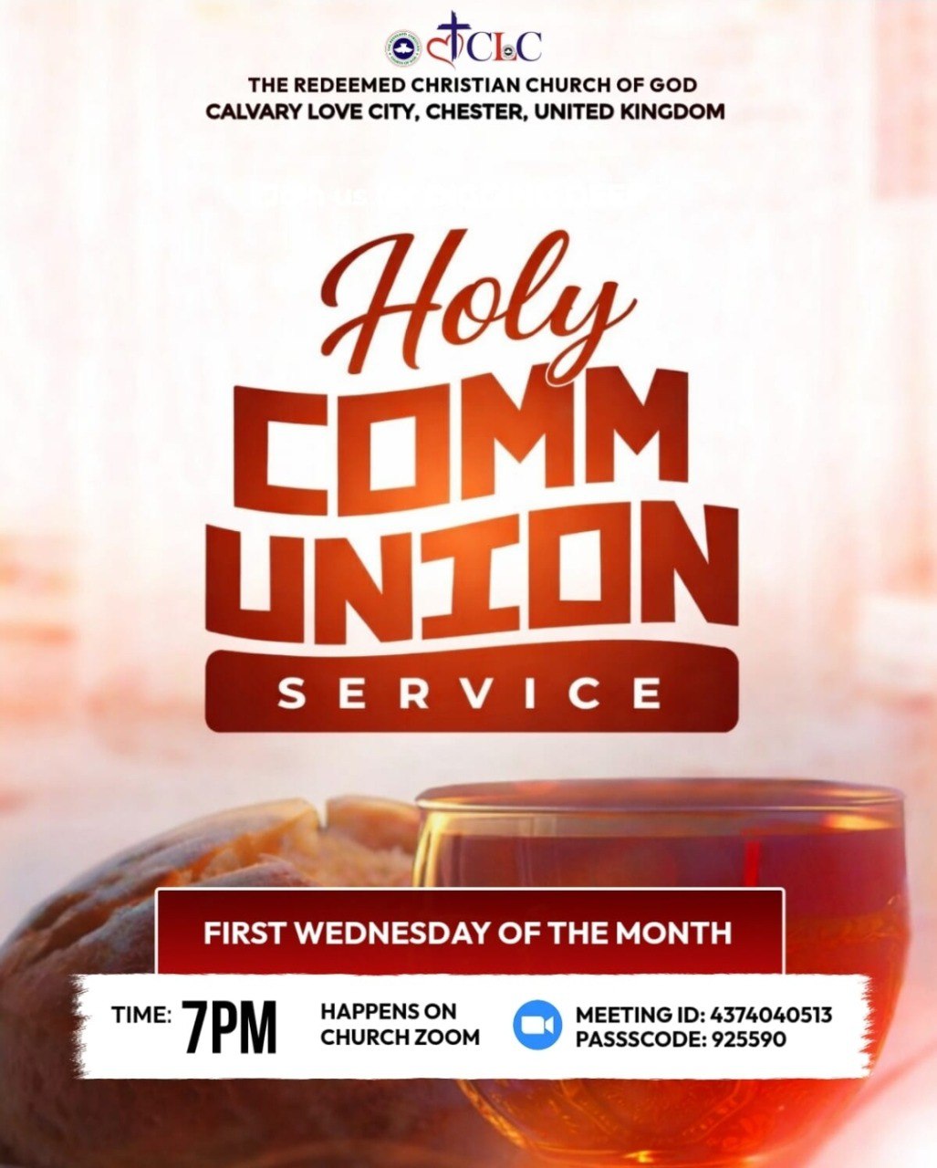 Holy Communion flyer